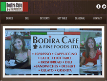 Tablet Screenshot of bodiracafe.com